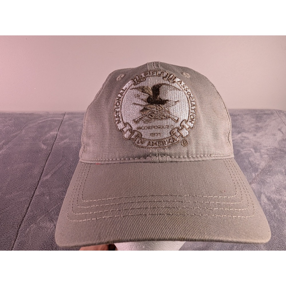 Open Road Brands NRA National Rifle Association Gray Cotton Baseball Cap Hat
